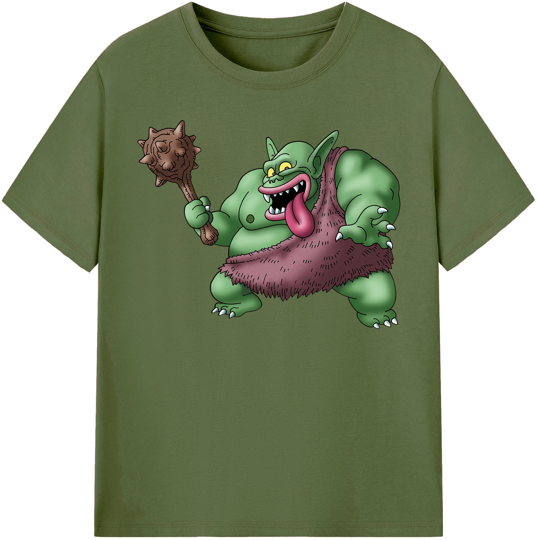 （画像用） ドラゴンクエスト Doragon Kuesuto Dragon Quest 綿100％半袖Tシャツ（フロントプリント）